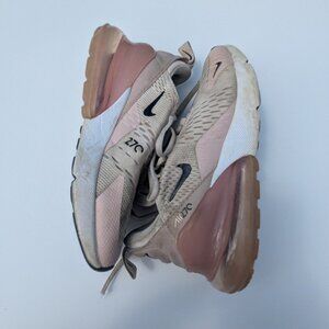 Nike Air Max 270 Soft Pink Black White Sneakers/Running shoes Used Size 5